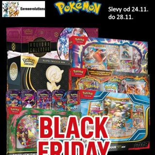 🔥 Black Friday u nás startuje! 🔥 Od 24. 11. do 28. 11. můžeš ulovit své oblíbené Pokémon produkty za speciální ceny! ⚡🐾 Ať...